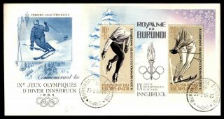 Mayfairstamps Burundi 1964 Innsbruck Olympic Winter Games Fdc First Day Cover Ww