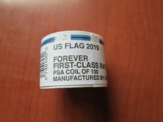 Usps Forever Stamps 2019 Us Flag Roll/coil 100