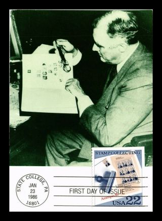 Dr Jim Stamps Us Continental Size Postcard Stamp Collecting First Day Of Issue