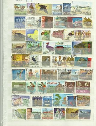 Zambia Stamps Selection,  Good Thematics