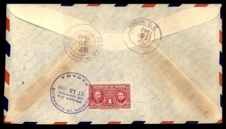 Mayfairstamps PAnama 1948 FDR set Registered First Day Cover wwb79711 2