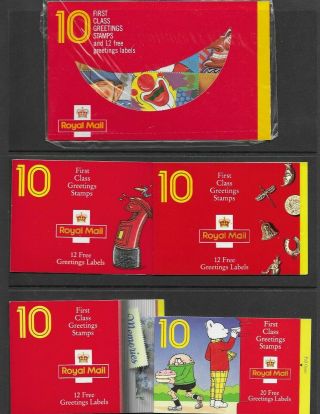 Greetings Stamp Booklets Kx1,  2,  3,  4&5 In Mnh Face Value £30