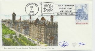 2341 Massachusetts Statehood Hand Painted Pugh Cachet First Day Cover 172 Made