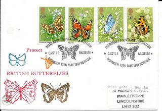1981 Butterflies On Scarce Philcovers Fdc