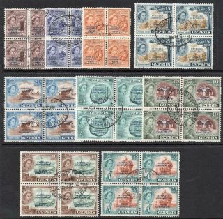 Cyprus 1960 Fine Blocks Of 4 Selection