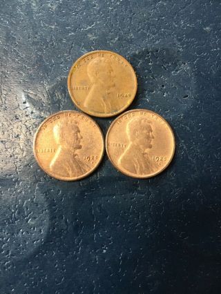 1925,  1925 D,  1925 S Lincoln Cents