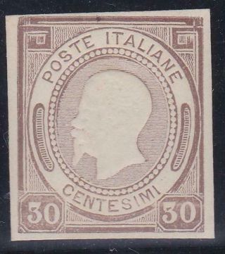 Italy 1863 Saggio / Essay Grazioli 30c Brown No Gum As Always T17861