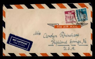 Dr Who 1949 Germany To Usa Air Mail C125544
