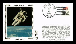 Dr Jim Stamps Us Mmu Tests Mccandless Space Shuttle Silk Event Iasp Cover 72