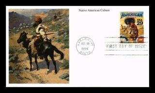 Dr Jim Stamps Us American Indian Culture First Day Cover Western Legends