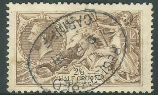Great Britain 1918 Seahorse Pale - Brown 2/6 Sg415a