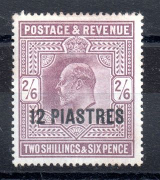 British Levant 1902 12pi Sg11 Hinged Ws9245