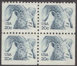 Scott 1949 - Us Block Of 4 - Bighorn Sheep - Mnh - 1982