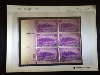 United States Postage Stamp U.  S.  Scott 801 Plate Block Of 6 Mnh Scv $14.  00