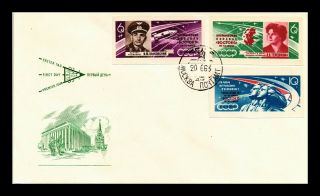 Dr Jim Stamps Second Group Spaceflight Fdc Combo Ussr Russia Cover