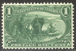 U.  S.  285 Vf Nh W/cert - 1898 1c Trans - Mississippi ($70)