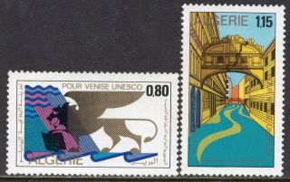 1168 - Algeria 1972 - Unesco " Save Venice " Campaign - Mnh Set