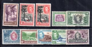 British Honduras Kgvi 1938 Vlhm Set To 50 Sg150 - 158 Ws11932
