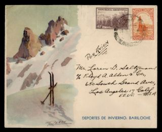 Dr Who 1931? Argentina Bariloche Hotel Advertising To Usa Airmail E69714