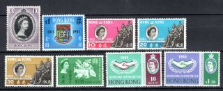 Hong Kong 1953 - 1965 China Qeii Selection Of Complete Sets Of Mnh Stamps Un/mm