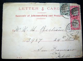 South Africa 1904 Letter Card Souvenir Johannesburg & Pretoria