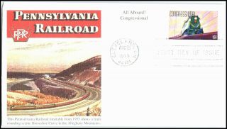 Oas - Cny 4704 Postal History Fdc Scott 3337 1999 33¢ Pennsylvania Railroad