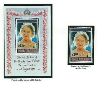 Cook Islands 1990 - The Queen Mother 