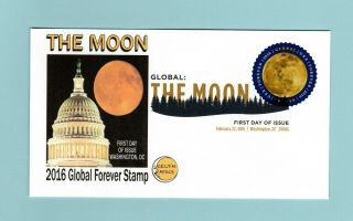 U.  S.  Fdc 5058 Cec/fm Cachet - Global Forever Moon Stamp