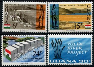 Ghana 1966 Sg 408 - 411 Volta River Project Mnh Set D34588