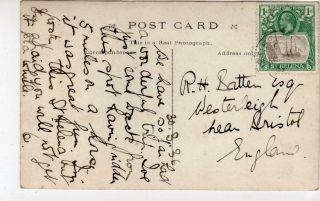 Longwood Avenue Showing Old House: St Helena Postcard (c41941)
