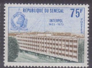 Senegal 1973 50th Anniv.  Of Interpol Mnh C4691