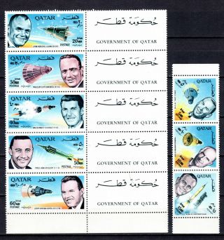 Qatar 1966 Astronauts Currency Complete Set Of Mnh Stamps Unmounted