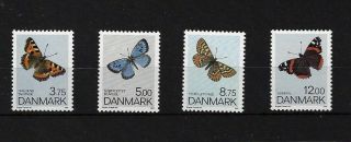 Denmark Sg996/9,  1993 Butterflies Mnh