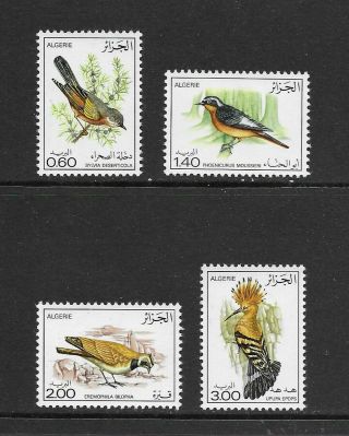 Algeria 1977 Birds Set Of 4 Nh