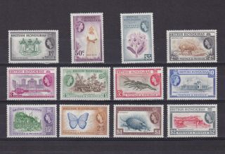 British Honduras 1953,  Sg 179 - 190,  Cv £90,  Mlh
