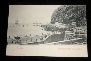 Boer War St Helena Post Card The Wharf At St.  Helena.  Uncommon