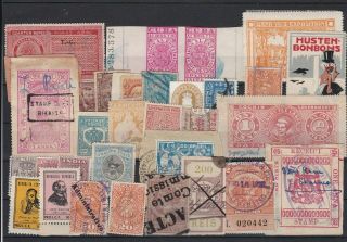 World Fiscal And Revenue Stamps - Selection Ref 31758