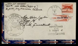 Dr Who 1957 Uss Atka Naval Ship Operation Deep Freeze Antarctic Airmail E46985