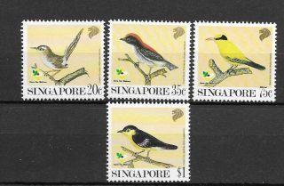 Singapore Birds Set Of 4 Nh