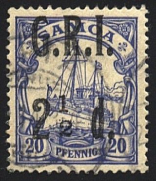 Samoa 1914 Gri Opt On German Samoa : 2½d Missing Fraction Bar. .  24438