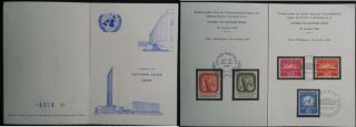 1959 United Nations Un York Trusteeship Council,  Switzerland Geneve Folder