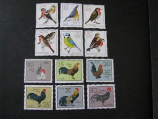 Germany Stamp 2 Sets Scott 1976 - 1981 & 1982 - 1987 Never Hinged