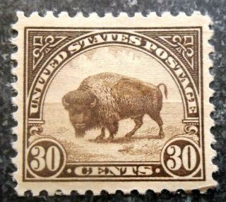 Buffalo Stamps: Scott 569 Fourth Bureau Flat Plate,  Lh/og & Vf/x,  Cv = $35