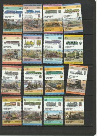 Trains Locomotives Rail Transport Thematic Stamps 3 SCANS (2211) 2