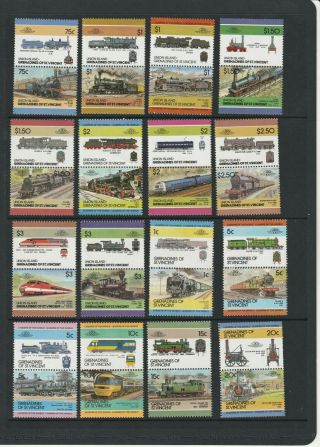 Trains Locomotives Rail Transport Thematic Stamps 3 SCANS (2211) 3