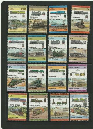 Trains Locomotives Rail Transport Thematic Stamps 3 SCANS (2208) 3