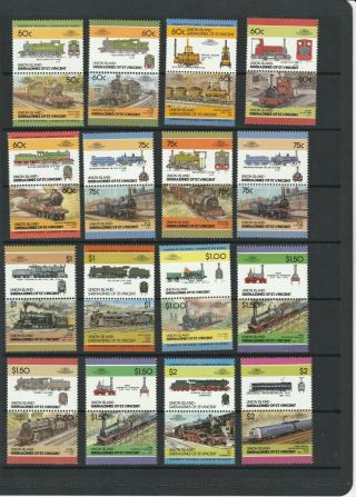 Trains Locomotives Rail Transport Thematic Stamps 3 SCANS (2207) 3