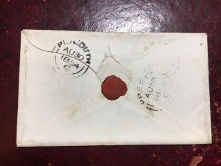 1d Red,  P16 On Cover - Preston To Plymouth - Aug 30th,  1854