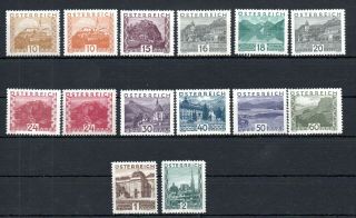 Austria,  1929,  Very Scarce Long Set Definitives,  Large Size,  Mnh / Vlh