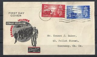 Gb Channel Islands Illustrated Fdc Liberation - Scarce (k3)